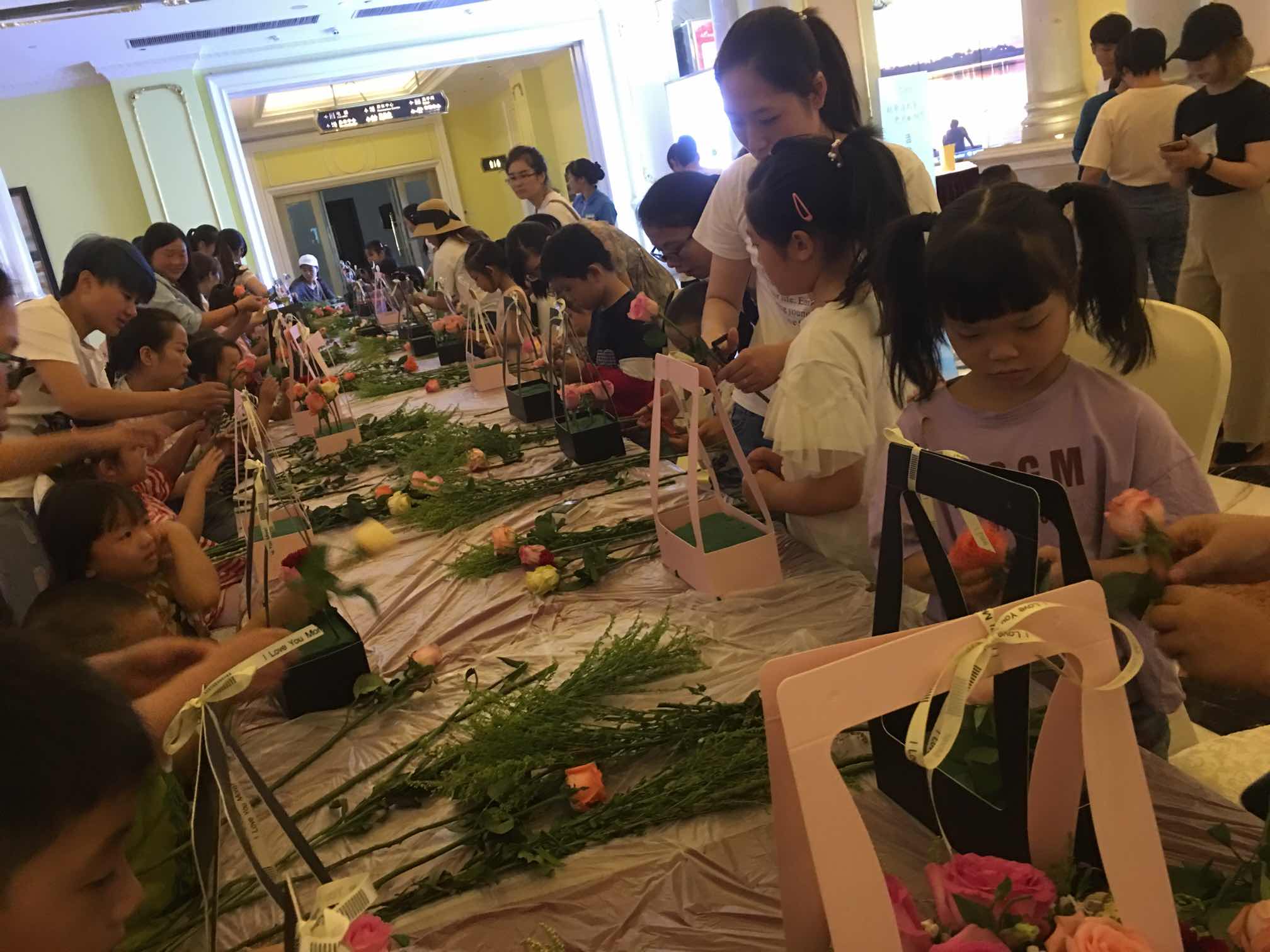 親子插花DIY~